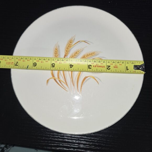 Homer Laughlin Golden Wheat Dishes with 22K Gold Trim ~ 7.25" Salad Plate - Picture 5 of 5